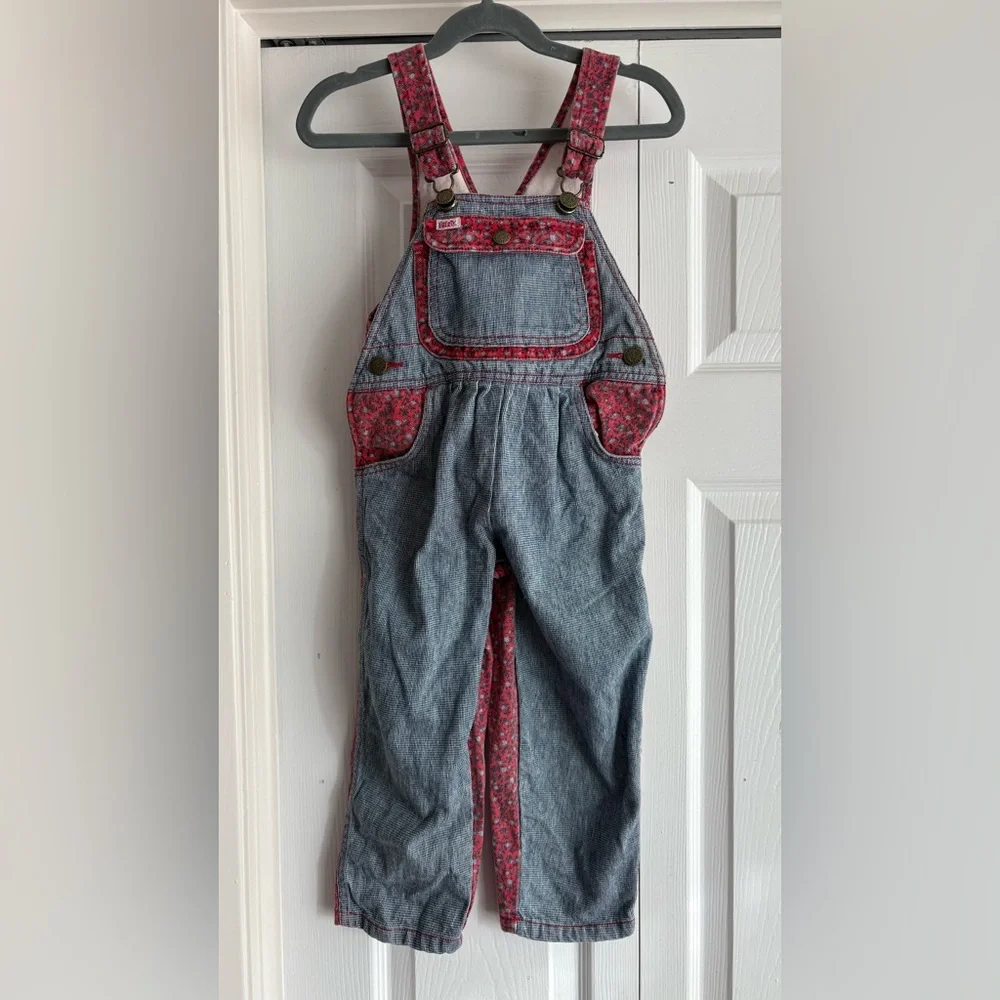 Y2K Vintage Liberty Floral Denim Jean Overalls